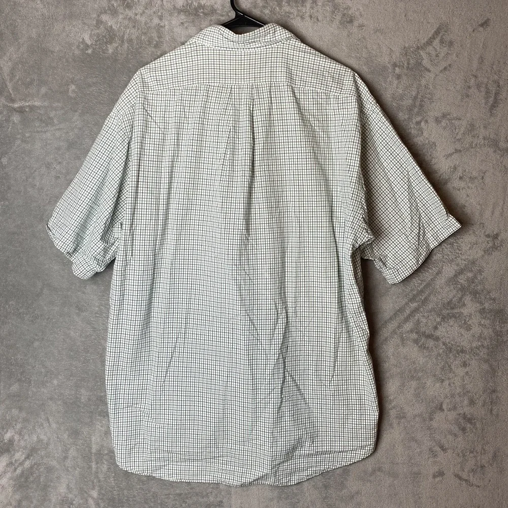 Ralph Lauren Golf Men's L Tilden Plaid Shirt Green 100% Cotton